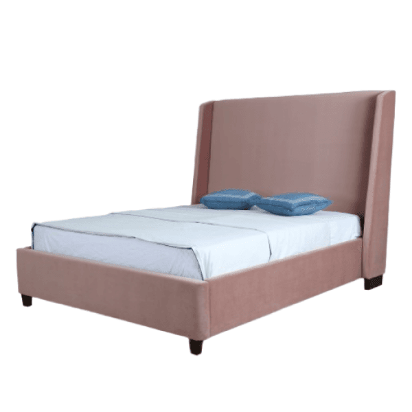 Parlay Upholstered Velvet Full Bed in Blush